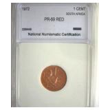 1972 Cent NNC PR69 RD South Africa