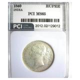 1840 Rupee PCI MS65 India