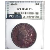 1884-S Morgan MS63 PL LISTS $80000