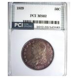 1829 50 Cents MS62 LISTS $1700