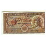 1958 20 Esc GEM UNC St Thomas & Prince P-36A