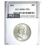 1953 Franklin MS66 FBL LISTS $1650