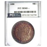 1896 Morgan PCI MS65+ Incredible Color