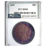 1879 Morgan MS65 LISTS $575