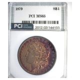 1879 Morgan MS65 LISTS $575