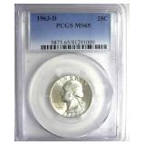 1963-D Quarter PCGS MS65
