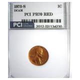 1972-S Cent PR70 DCAM RD LISTS $275