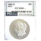 1883-CC Morgan MS65+ DMPL LISTS $1850