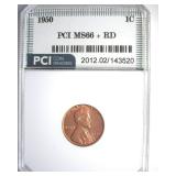 1950 Cent MS66+ RD LISTS $150