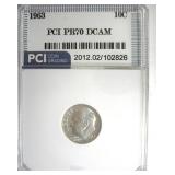 1963 Dime PR70 DCAM LISTS $200 IN 69 DC