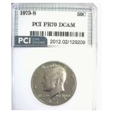 1973-S Kennedy PR70 DCAM LISTS $1650