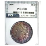 1896 Morgan PCI MS65 Impressive Color