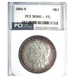 1884-S Morgan MS62+ PL LISTS $42500