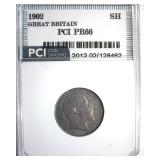 1902 Shilling PCI PR66 Great Britain