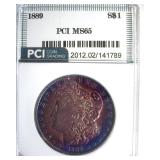 1889 Morgan PCI MS65 Colorful