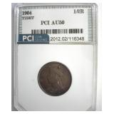 1904 1/2 Rupee PCI AU50 Tibet
