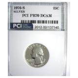 1976-S Silver Quarter PR70 DCAM LISTS $160