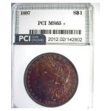 1887 Morgan PCI MS65+ Great Color