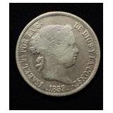 1859 Spain 4 Reales Rare