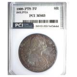 1808-PTS PJ 8 Reales PCI MS63 Bolivia