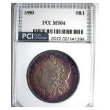 1890 Morgan PCI MS64 Incredible Color