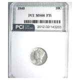 1940 Dime MS66 FB LISTS $115