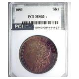 1886 Morgan PCI MS65+ Fantastic Color