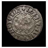 1198-1219AD Levon I AU Armenia Silver Drachm