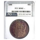 1886 Morgan PCI MS65+ Fabulous Color