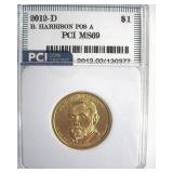 2012-D Pos A $1 B.Harrison PCI MS69