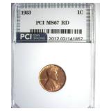 1953 Cent MS67 RD LISTS $2500