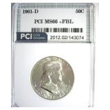 1961-D Franklin MS66+ FBL LISTS $17500