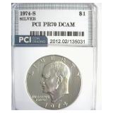 1974-S Silver Ike PR70 DCAM LISTS $550