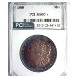 1886 Morgan PCI MS65+ Amazing Color