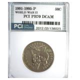 1991-95-P 50c World War II PCI PR70 DCAM