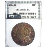 1904-O Morgan MS67 PL LISTS $20000