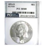 1974-S Silver Ike MS69 LISTS $11500