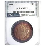 1889 Morgan MS65+ LISTS $425