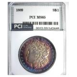 1889 Morgan PCI MS65 Outstanding Color