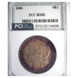 1886 Morgan PCI MS65 Impressive Color