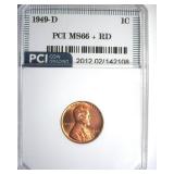 1949-D Cent MS66+ RD LISTS $165