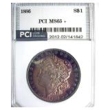 1886 Morgan PCI MS65+ Great Color