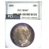 1922 Peace MS67 LISTS $8000