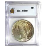 1923 Peace ICG MS66+ LISTS $850