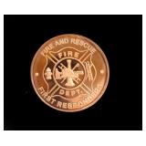 1oz .999 Copper First Responders Fire & Rescue