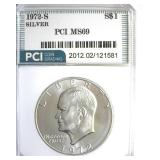 1972-S Silver Ike MS69 LISTS $3400
