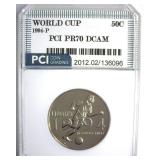 1994-P 50c World Cup PR70 DCAM LISTS $150