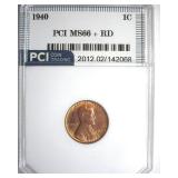 1940 Cent PCI MS66+ RD