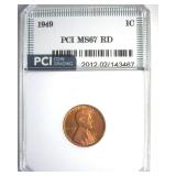 1949 Cent MS67 RD LISTS $2350