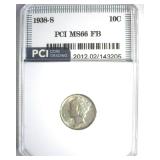1938-S Dime MS66 FB LISTS $350